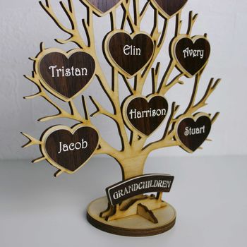 Personalised Wooden Engraved 'Tree Of Life', 3 of 8