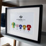 Personalised Football Family Team Framed Print, thumbnail 6 of 9
