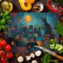 Twilight Over Rooftops Textured Glass Chopping Boards, thumbnail 6 of 8