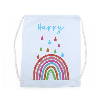 Personalised Children's Rainbow Pe Kit Bag, 10 of 12