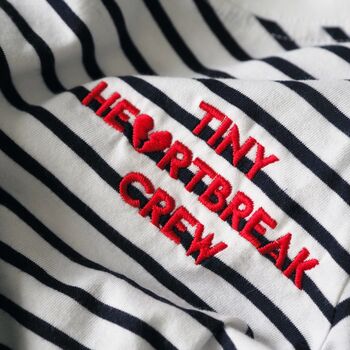Kids 'Tiny Heartbreak Crew' Embroidered T Shirt, 4 of 4