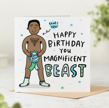 'Magnificent Beast' Birthday Card, 11 of 11