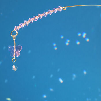 Pink Crystal Butterfly Plant Hanger, 3 of 5
