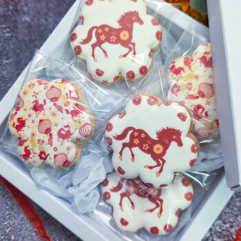 Lunar New Year Biscuits Gift Box, Year Of The Horse, 10 of 12