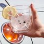 Cute Animal Double Wall Glass With Personalised Straw, thumbnail 1 of 10