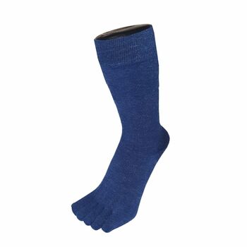 Outdoor Wool Mid Calf Toe Socks, 2 of 3