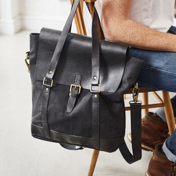 Canvas And Leather Holdall Bag, 2 of 2