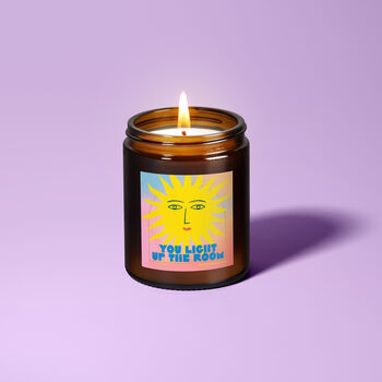 You Light Up The Room Sun Scented Candle Gift, 7 of 7