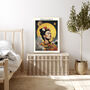 Frida Kahlo Moon Art Print, thumbnail 3 of 3