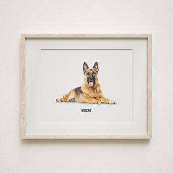 Christmas Gift For Pet Lovers – Personalised Pet Portrait Hand Drawn From Photo, Dog, Cat Or Horse Illustration, 7 of 11