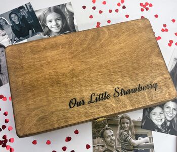 Personalised Carved Wooden Keepsake Box, 2 of 10