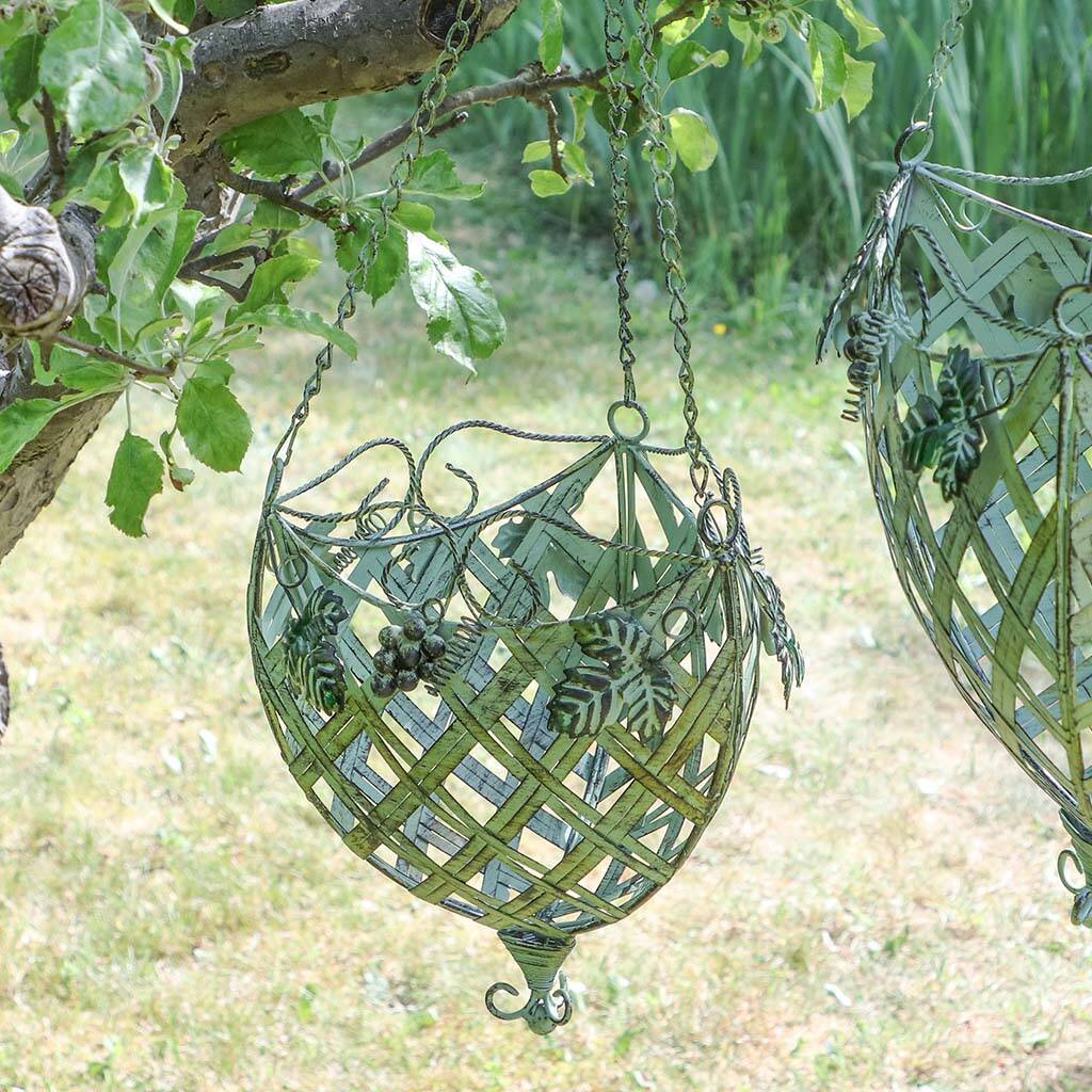 Set Of Two Vintage Ornate Garden Hanging Baskets By Dibor ...