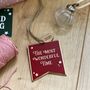 Most Wonderful Time Enamel Christmas Tree Decoration, thumbnail 6 of 9