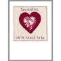 Personalised Love Heart Romance Or Anniversary Card, thumbnail 3 of 12