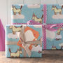 Unicorn Birthday Party Wrapping Paper Three Sheets, thumbnail 3 of 4