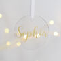 Personalised Foil And Acrylic Christmas Decoration, thumbnail 2 of 6
