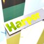 Personalised Fluorescent Vinyl Name Sticker Decal, thumbnail 4 of 6