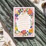 Bright And Colourful Floral Garden Save The Date Card, thumbnail 2 of 9