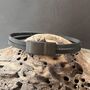 Double Banded Steel And Leather Bracelet | Men's Gift, thumbnail 2 of 4