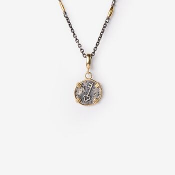Janus Silver Coin Clip On Pendant, 5 of 6