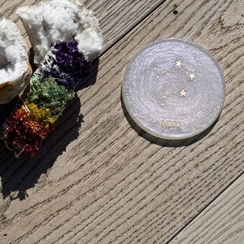 Handmade Resin Zodiac Coasters, 9 of 12