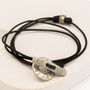 Personalised Clasp Leather Wrist Wrap Or Necklace, thumbnail 3 of 8