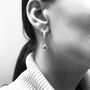 Silkey Teardrops Earrings, thumbnail 3 of 3