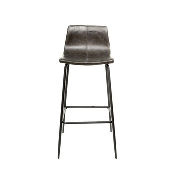 Grayson Grey Set Of Two Kitchen Bar Stools, 2 of 6