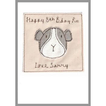 Personalised Guinea Pig Birthday Card, 8 of 10