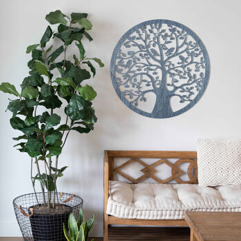 Mystery Tree Of Life Round Wooden Wall Elegance, 9 of 12