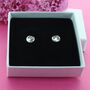 Full Moon Stud Earrings, thumbnail 1 of 3