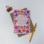 Colourful 'Happy A Blooming Lovely Birthday' Card, thumbnail 4 of 6
