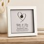 Personalised 8th Anniversary Gift Framed Bronze Heart, thumbnail 4 of 11