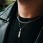 Gold Plated Monolith Pendant Necklace For Men, thumbnail 7 of 11