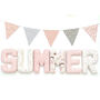 Pink And Grey Nameset Fabric Letters, thumbnail 3 of 12