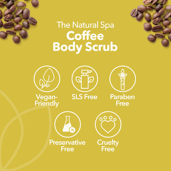 Coffee Body Scrub Gentle Natural Exfoliator 75g, 6 of 11