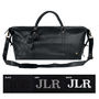Personalised Leather Duffle Holdall Brown Or Black, thumbnail 9 of 12