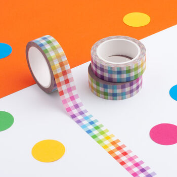Colourful Rainbow Washi Tape Set, 6 of 9
