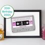 20th Birthday Print Birth Date Songs Gift 2005, thumbnail 1 of 11