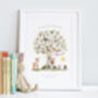 Personalised Woodland Pear Tree Baby Picture, thumbnail 2 of 9
