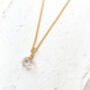 Clear Quartz Nugget Necklace 18k Gold Plated Christmas Gift Present, thumbnail 1 of 6