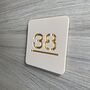 Stylish Laser Cut Square House Number, thumbnail 6 of 11