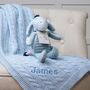 Toffee Moon Personalised Blanket And Eeyore Soft Toy, thumbnail 1 of 6