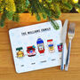 Personalised Condiments Christmas Placemat, thumbnail 5 of 5