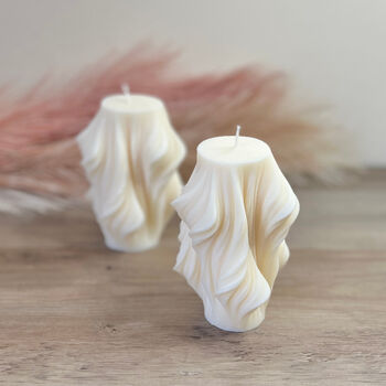 Swirl Sculptural Aesthetics Candle In Vegan Soy Wax, 6 of 10