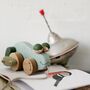 Wooden Pull Along Toy Frog, thumbnail 6 of 7