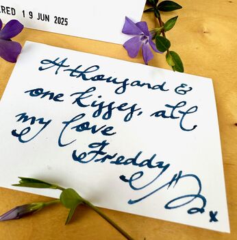 Bespoke Handwritten Love Card, 3 of 8