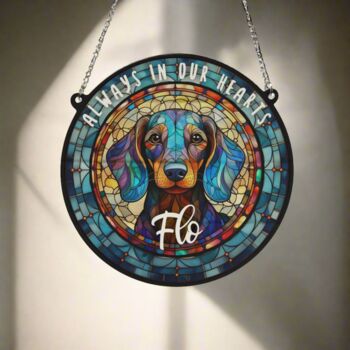 Dachshund Memorial Suncatcher, 5 of 6