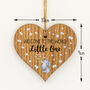 Welcome To The World Little One Hanging Wood Heart, thumbnail 3 of 3