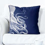 Contrasting Blue Octopus Nautical Cushions, thumbnail 3 of 6